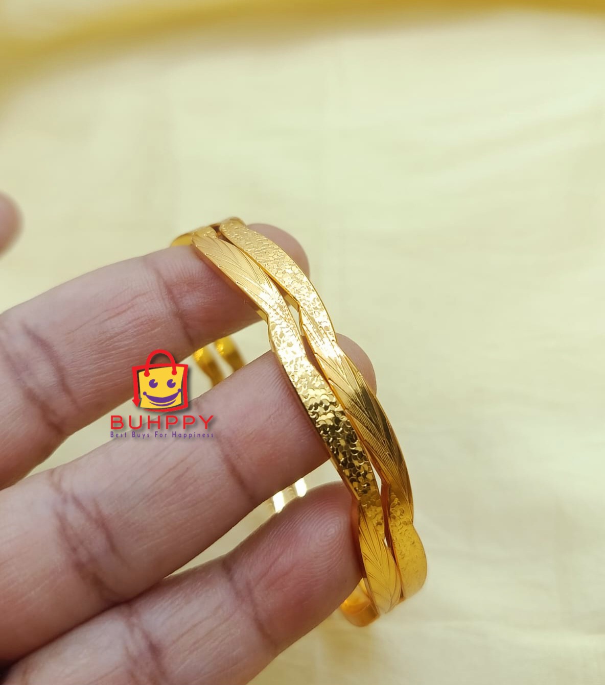 Premium Golden  Bangle angle