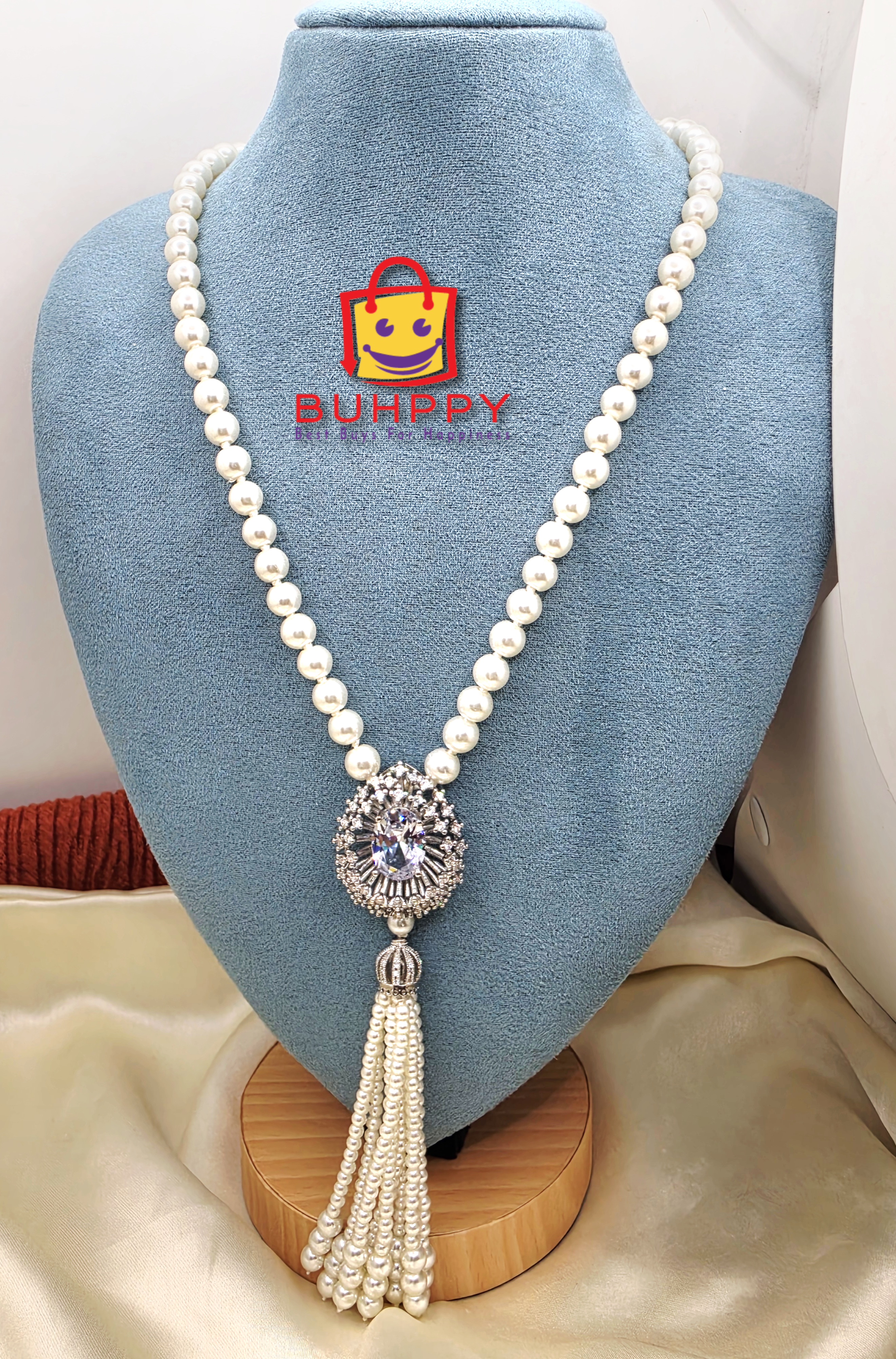 Pearl Long Necklace Set